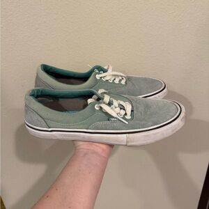 Vans Seafoam Suede Low Top Sneakers 8.5